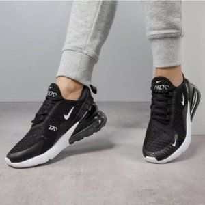 Nike Air Max 270 Womens Mens Training Running Shoe Black White AH6788-001 US 10